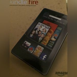 Never been used Amazon Kindle fire entertainment, web, games, reading and more.